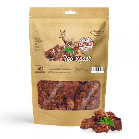 Absolute Bites Air Dried Roo Roast Dog Treats 80g AB529