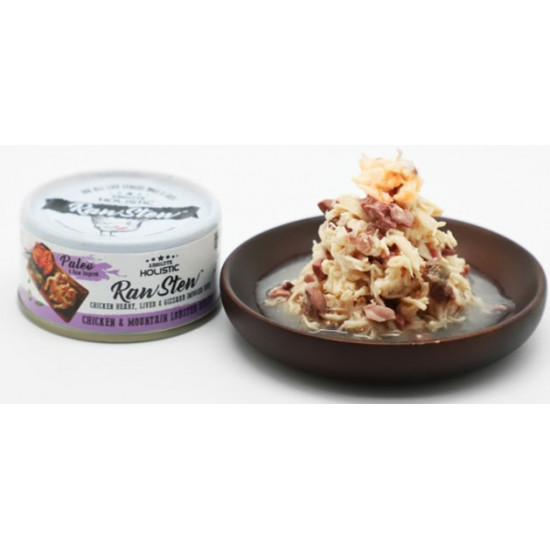 Absolute Holistic Raw Stew Chicken & Mountain Lobster Grain-Free Canned Cat & Dog Food 80g AHRS003 Absolute Holistic Raw Stew Chicken & Mountain Lobster Grain-Free Canned Cat & Dog Food 80g AHRS003