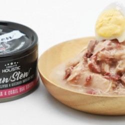 Absolute Holistic Rawstew Wild Tuna & Quail Egg Wet Food for Dogs & Cats 80g  AHRS010