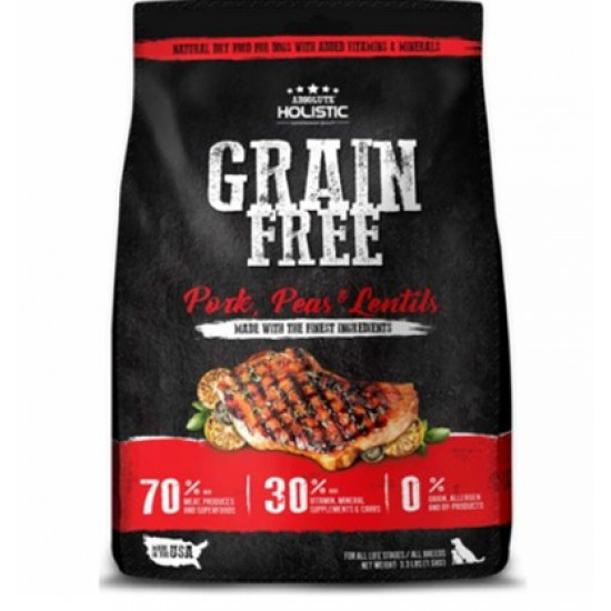Absolute Holistic Grain Free Pork & Peas Dog Dry Food (3 Sizes) Absolute Holistic Grain Free Pork & Peas Dog Dry Food (3 Sizes)