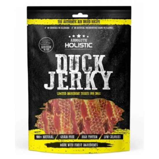 Absolute Holistic Grain Free Duck Steak Jerky Treats 100g MJ02D
