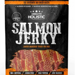 Absolute Holistic Grain Free Salmon Steak Jerky Dog Treats 100g MJ02S Absolute Holistic Grain Free Salmon Steak Jerky Dog Treats 100g MJ02S
