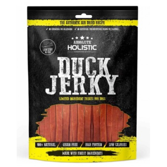 Absolute Holistic Grain Free Duck Loin Strip Dog Treats 100g MJ05D