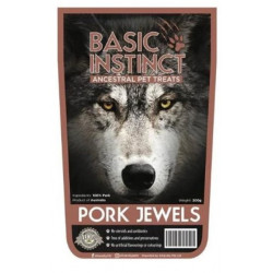 Basic Instinct Pork Jewels Dog Treats 200g Basic Instinct Pork Jewels Dog Treats 200g