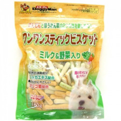 Doggyman  Milk and Vegetable Stick Biscuit 180g Doggyman  Milk and Vegetable Stick Biscuit 180g