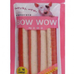 BOW WOW CHEESE & SALMON MIXED STICK DOG TREAT (4 PC)