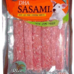 BOW WOW CHICKEN BREAST RICE JERKY DHA SASAMI DOG TREAT 100g