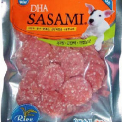 BOW WOW CHICKEN BREAST RICE JERKY DHA SASAMI DOG TREAT 100G