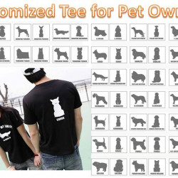 Customised Pet Lovers T-shirt Based on Breed 