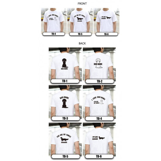 Customised Pet Lovers T-shirt Based on Breed 