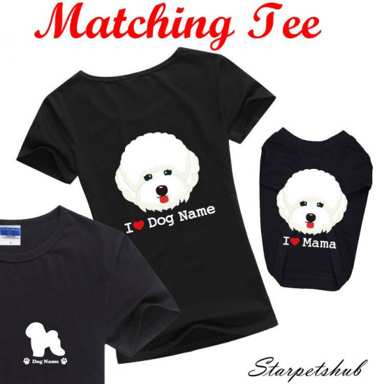 Customised Pet Lovers Matching Tee Based on Breed 