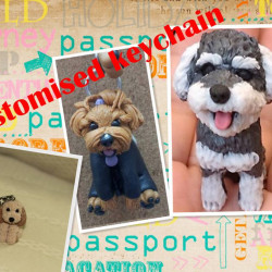 Customized Key chain (4cm)  of your furkids/Dogs/Cats /Pets 