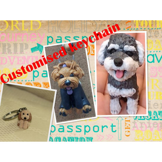 Customized Key chain (4cm)  of your furkids/Dogs/Cats /Pets 