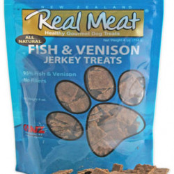 REAL MEAT ALL NATURAL FISH AND VENISON JERKEY DOG TREATS REAL MEAT ALL NATURAL FISH AND VENISON JERKEY DOG TREATS