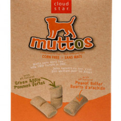 Cloud Star Muttos Peanut Butter and Green Apple Dog Treats