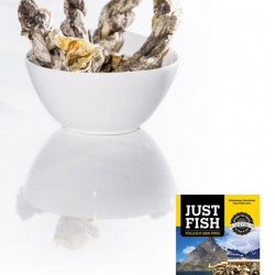 JUST FISH POLLOCK SKIN PIPES ALL NATURAL & HYPO-ALLERGENIC TREATS FOR DOGS & CATS