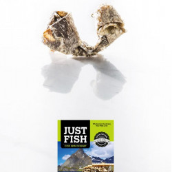 JUST FISH COD SKIN DOGNIP ALL NATURAL & HYPO-ALLERGENIC TREATS FOR DOGS & CATS