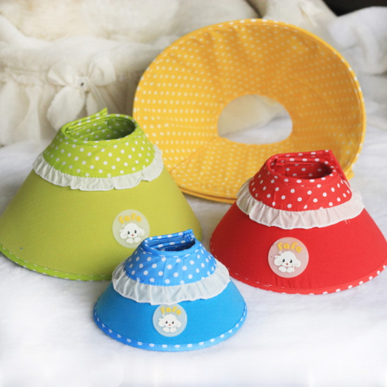 E-collar Pokka Dots Design for Pets