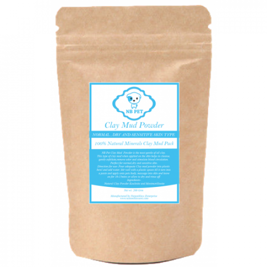 NB Pet Clay Mud Powder - Normal Dry & Sensitive Skin (200gm)