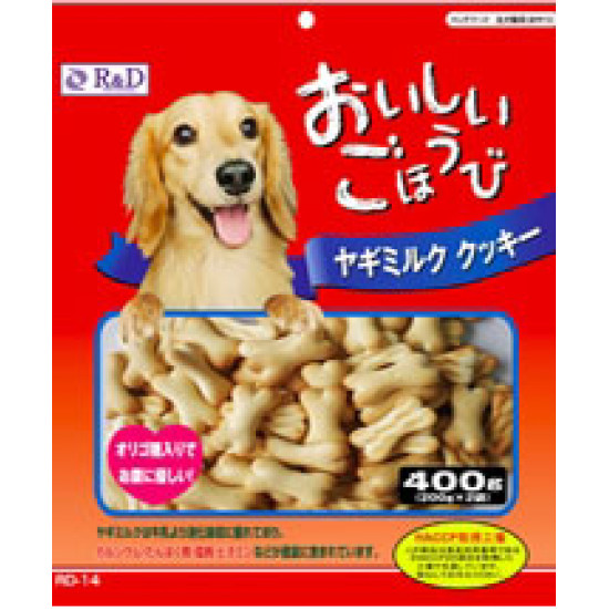 R AND D CRISPY COOKIE GOAT MILK FLAVOR DOG BISCUIT