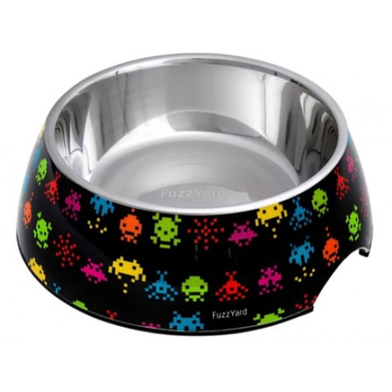 FuzzYard Space Raiders Melamine Dog Feeding Bowl FuzzYard Space Raiders Melamine Dog Feeding Bowl