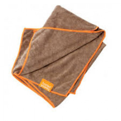 FuzzYard Microfibre Drying Towel for Dogs Brown