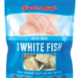 Grandma Lucy’s Freeze-Dried Ocean White Fish Single Ingredient Cat & Dog Treats 2oz Grandma Lucy’s Freeze-Dried Ocean White Fish Single Ingredient Cat & Dog Treats 2oz