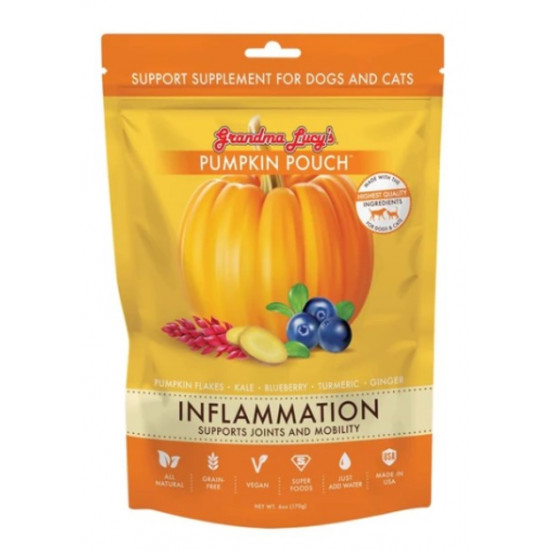 Grandma Lucy’s Pumpkin Pouch Inflammation Supplement For Cats & Dogs 6oz Grandma Lucy’s Pumpkin Pouch Inflammation Supplement For Cats & Dogs 6oz