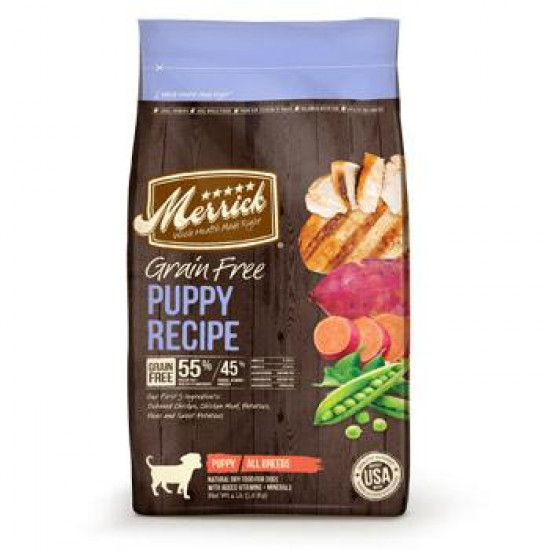 Merrick Grain Free Puppy Chicken Recipe Dry Dog Food (2 Sizes) 39353 Merrick Grain Free Puppy Chicken Recipe Dry Dog Food (2 Sizes) 39353