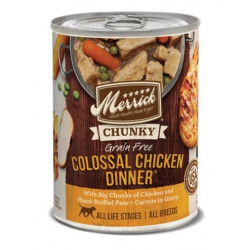 Merrick Chunky Colossal Chicken Dinner Dog Wet Food - 360g Merrick Chunky Colossal Chicken Dinner Dog Wet Food - 360g