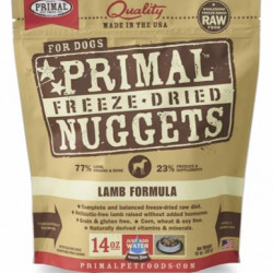 Primal Freeze-Dried Canine Lamb Nuggets 14oz Primal Freeze-Dried Canine Lamb Nuggets 14oz