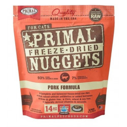Primal Freeze-Dried Canine Pork Nuggets 14oz Primal Freeze-Dried Canine Pork Nuggets 14oz