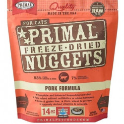 Primal Freeze-Dried Canine Pork Nuggets 14oz Primal Freeze-Dried Canine Pork Nuggets 14oz