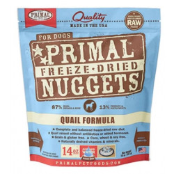 Primal Freeze-Dried Canine Quail Nuggets 14oz Primal Freeze-Dried Canine Quail Nuggets 14oz