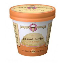 Puppy Scoops Peanut Butter Flavour Ice Cream Mix For Dogs Puppy Scoops Peanut Butter Flavour Ice Cream Mix For Dogs