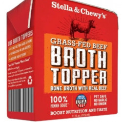Stella & Chewy’s Grass-Fed Beef Broth Topper Grain-Free Wet Dog Food 11oz Stella & Chewy’s Grass-Fed Beef Broth Topper Grain-Free Wet Dog Food 11oz