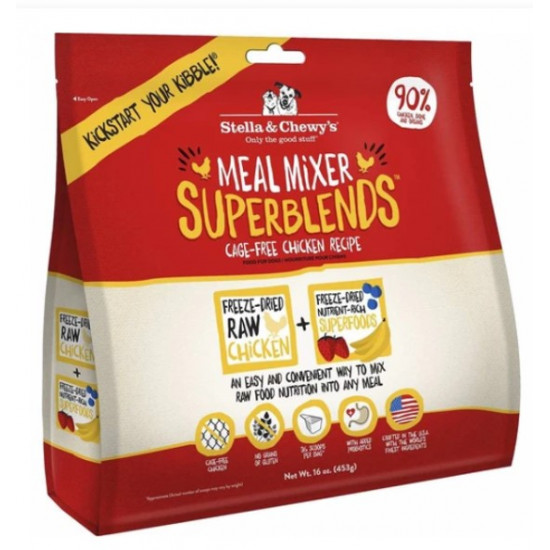 Stella & Chewy's Meal Mixer Superblends Chicken Freeze-Dried Dog Food 16oz Stella & Chewy's Meal Mixer Superblends Chicken Freeze-Dried Dog Food 16oz