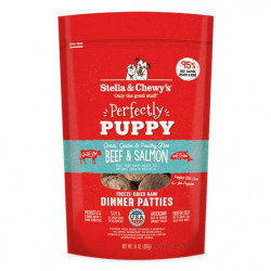 Stella & Chewy’s Perfectly Puppy Beef & Salmon Dinner Patties Grain-Free Freeze-Dried Raw Dog Food Stella & Chewy’s Perfectly Puppy Beef & Salmon Dinner Patties Grain-Free Freeze-Dried Raw Dog Food