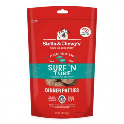 Stella & Chewy’s Surf ‘N Turf Dinner Patties Grain Free Freeze-Dried Raw Dog Food Stella & Chewy’s Surf ‘N Turf Dinner Patties Grain Free Freeze-Dried Raw Dog Food
