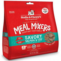 Stella & Chewy’s Savory Salmon & Cod Meal Mixers Freeze-Dried Dog Food Stella & Chewy’s Savory Salmon & Cod Meal Mixers Freeze-Dried Dog Food