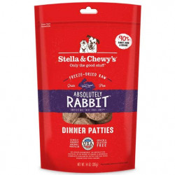 Stella & Chewy's Absolutely Rabbit Dinner Patties Freeze-Dried Dog Food