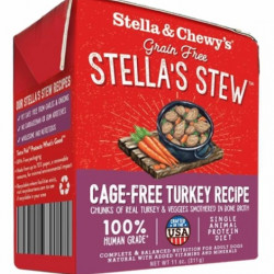 Stella & Chewy's Grain-Free Cage-Free Turkey Recipe Stew Dog Food 11oz