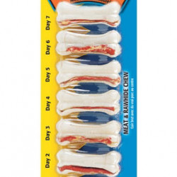 Dingo Mega Bone mini rawhide chews 7 pcs  Dingo Mega Bone mini rawhide chews 7 pcs
