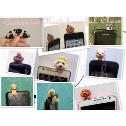 Customized Mobile Dustcap/Mobile Charm of your furkids/Dogs/Cats /Pets Customized Mobile Dustcap/Mobile Charm of your furkids/Dogs/Cats /Pets