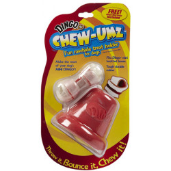 Dingo Chew Umz Rawhide Treat Holder Bell Toy