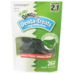 Dingo Denta Long Lasting Chews Mini ( 10.4oz) 26 pcs Dingo Denta Long Lasting Chews Mini ( 10.4oz) 26 pcs