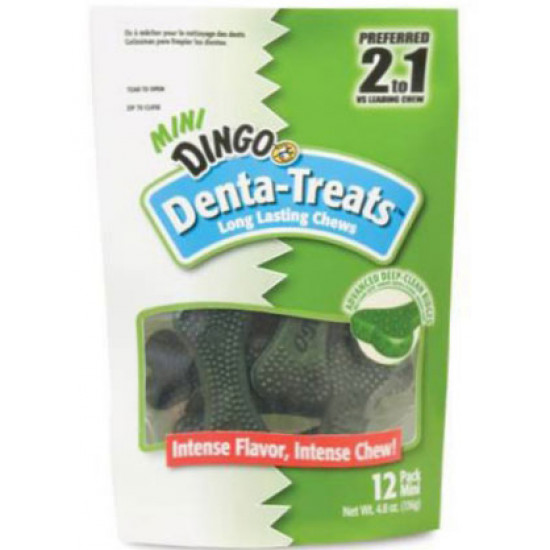 Dingo Denta Long Lasting Chews Mini ( 4.8oz) 12 pcs Dingo Denta Long Lasting Chews Mini ( 4.8oz) 12 pcs