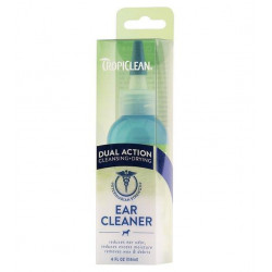 Tropiclean Dual Action Ear Cleaner For Pets 4oz Tropiclean Dual Action Ear Cleaner For Pets 4oz