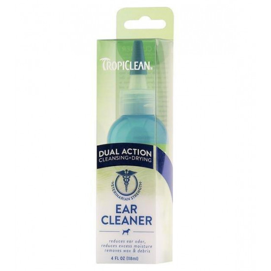 Tropiclean Dual Action Ear Cleaner For Pets 4oz Tropiclean Dual Action Ear Cleaner For Pets 4oz