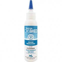 Tropiclean OxyMed Odor Reducing Ear Cleaner for Cats & Dogs 4oz